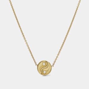 Retrouvai MINI ALL GOLD YIN YANG PENDANT Excellent Condition